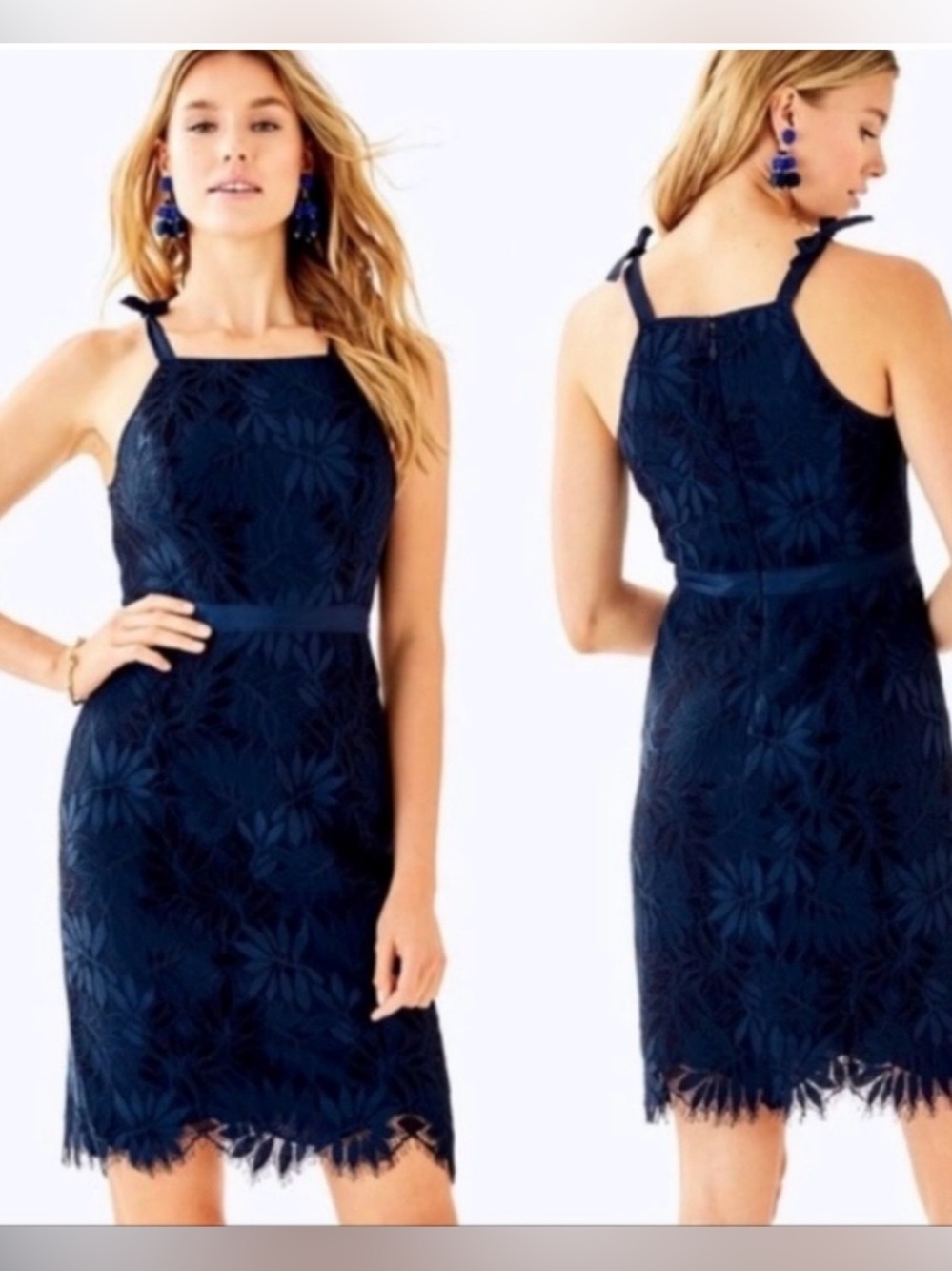 Lily Pulitzer Kayleigh Shift Dress True Navy Size 2